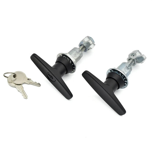 Electrical Box Lock Compression T Handle Cam Lock Silver Secure Keyed Access for Control Cabinet 1Pcs
