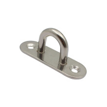 4Pcs 304 Stainless Steel Eye Plate M5 Heavy Duty Ceiling Hook Corrosion Resistant Pad Bracket for Indoor Outdoor Use