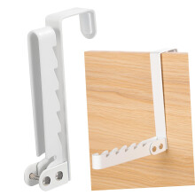 Foldable Over the Door Drying Rack and Heavy Duty Hook for Towels Coats Laundry Bathroom