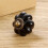 Black Ceramic Pumpkin Cabinet Knobs 2pcs Retro Drawer Pull Handles for Kitchen Cabinets 2