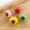 Black Ceramic Pumpkin Cabinet Knobs 2pcs Retro Drawer Pull Handles for Kitchen Cabinets 4