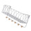 Wall Mounted Coat Rack with Shelf, Durable Iron Construction, Space Saving Home Organizer White 1