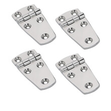 4pcs 76x38mm 316 Stainless Steel Boat Door Hinges, CorrosionResistant Marine Grade for Yacht RV Trailer