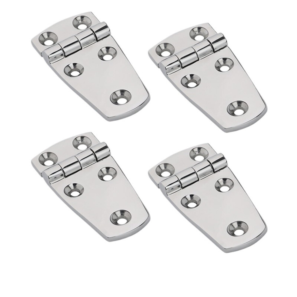 4Pcs 76X38mm 316 Stainless Steel Boat Door Hinges, Corrosionresistant Marine Grade For Yacht Rv Trailer 9045646522845