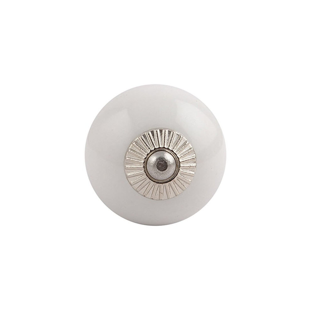 Set Of 12 White Ceramic Cabinet Knobs Handmade Dresser Drawer Pulls Farmhouse Style Hardware 9045646541464