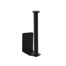 Self Adhesive Toilet Paper Holder Black, NoDrill Rustproof Stainless Steel Wall Mounted for Bathroom and Kitchen