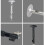 Extendable Projector Ceiling Mount 60120cm, 360 Rotatable Aluminum Bracket for Home Theater 4