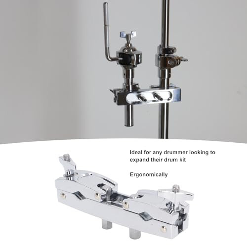 Adjustable Drum Clamp with Quick Release Lock, Heavy Duty Cymbal Stand Mount Holder for Percussion Setup 1
