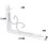 2 Pack White L Shaped Wall Shelf Brackets, Heavy Duty Iron Shelf Supports with Rust Resistant Coating 4
