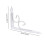 2 Pack White L Shaped Wall Shelf Brackets, Heavy Duty Iron Shelf Supports with Rust Resistant Coating 5