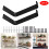 4 Pack Heavy Duty Shelf Brackets with Lip, Rustic L Shape Metal Wall Mount, Modern SpaceSaving Design 3