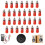 4mm Banana Plug Connectors Set 30pcs Solderless Copper Plated Binding Post Terminals for Secure Audio Connection 4