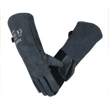 Welding Gloves Heat Resistant 932F Cowhide Leather 16Inch Long Sleeve Lining for BBQ and Blacksmith