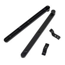 Soft Close Hidden Drawer Slides with Concealed FlipUp Door Track System for Cabinets and Bookcases