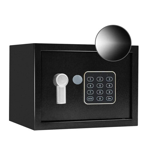 Electronic Safe Box with Smart Sensor Light, Steel Digital Security Safe for Home Office Wall Mount