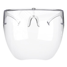 Face Shield Glasses Foldable Temple Design Lightweight Reusable Full Face Protective Shield