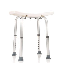 Adjustable Shower Chair for Elderly with Suction Grab Bar, 300 Lb Capacity NonSlip Bath Seat