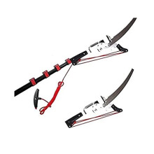 Telescopic Pole Saw 3m Extendable Tree Pruning Tool with Sharp Dual Blades and Lightweight Aluminum Handle
