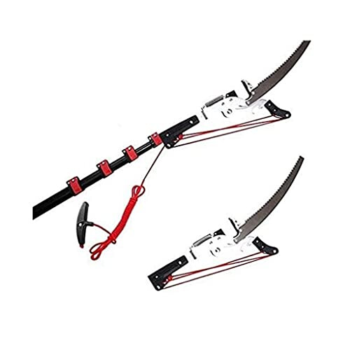 Telescopic Pole Saw 3m Extendable Tree Pruning Tool with Sharp Dual Blades and Lightweight Aluminum Handle