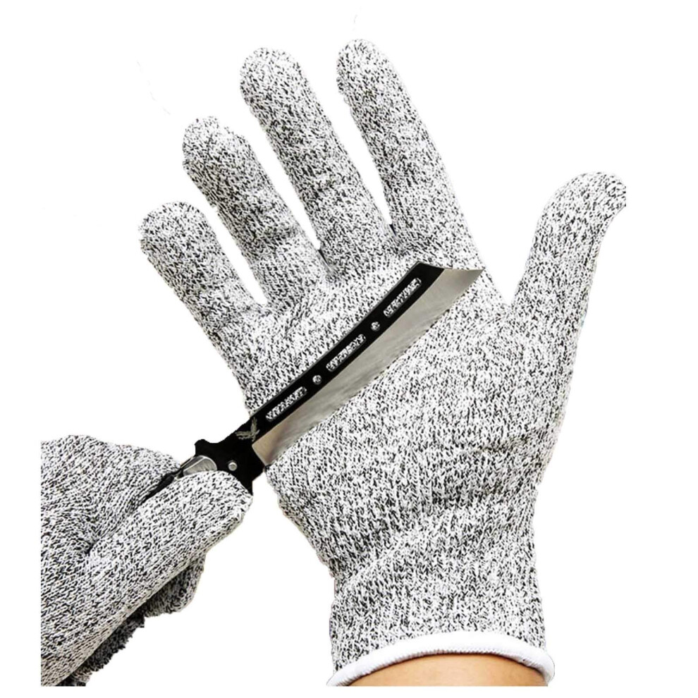 Cut Resistant Gloves Level 5 Protection Hppe Nylon Safety Work Gloves For Kitchen And Wood Carving Medium 9351714733731