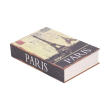 Book Safe with Key Lock, Hidden Safe Box for Home and Travel, Realistic Book Design, Durable Iron Interior