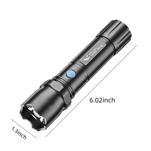 LED Tactical Flashlight 1000 Lumens 1600mAh Waterproof 2