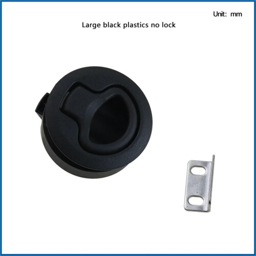 Flush Mount Camper Door Latch Durable Nylon Trailer Compartment Lock DualSide Access Quick Pull Release 1