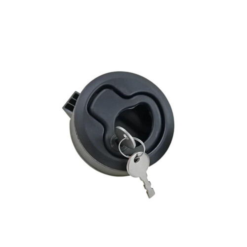 Flush Mount Camper Door Latch Durable Nylon Trailer Compartment Lock DualSide Access Quick Pull Release 2