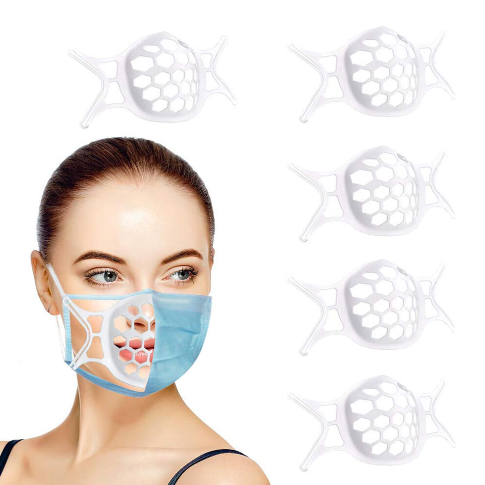 Silicone Face Mask Bracket 5 Pack Reusable Antifog Inner Support Frame For Comfortable Breathing 9045646524184
