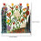 Metal Garden Screen Butterfly and Flower Design 3-Panel 2