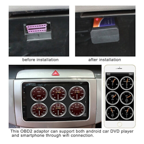 INF OBD II feilkodeleser iOS/kompatibel med Apple/Android - WiFi 2