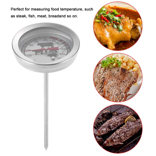 Grilltermometer Rustfrit Stål Grill Kød Mælk Køkkentermometer 1
