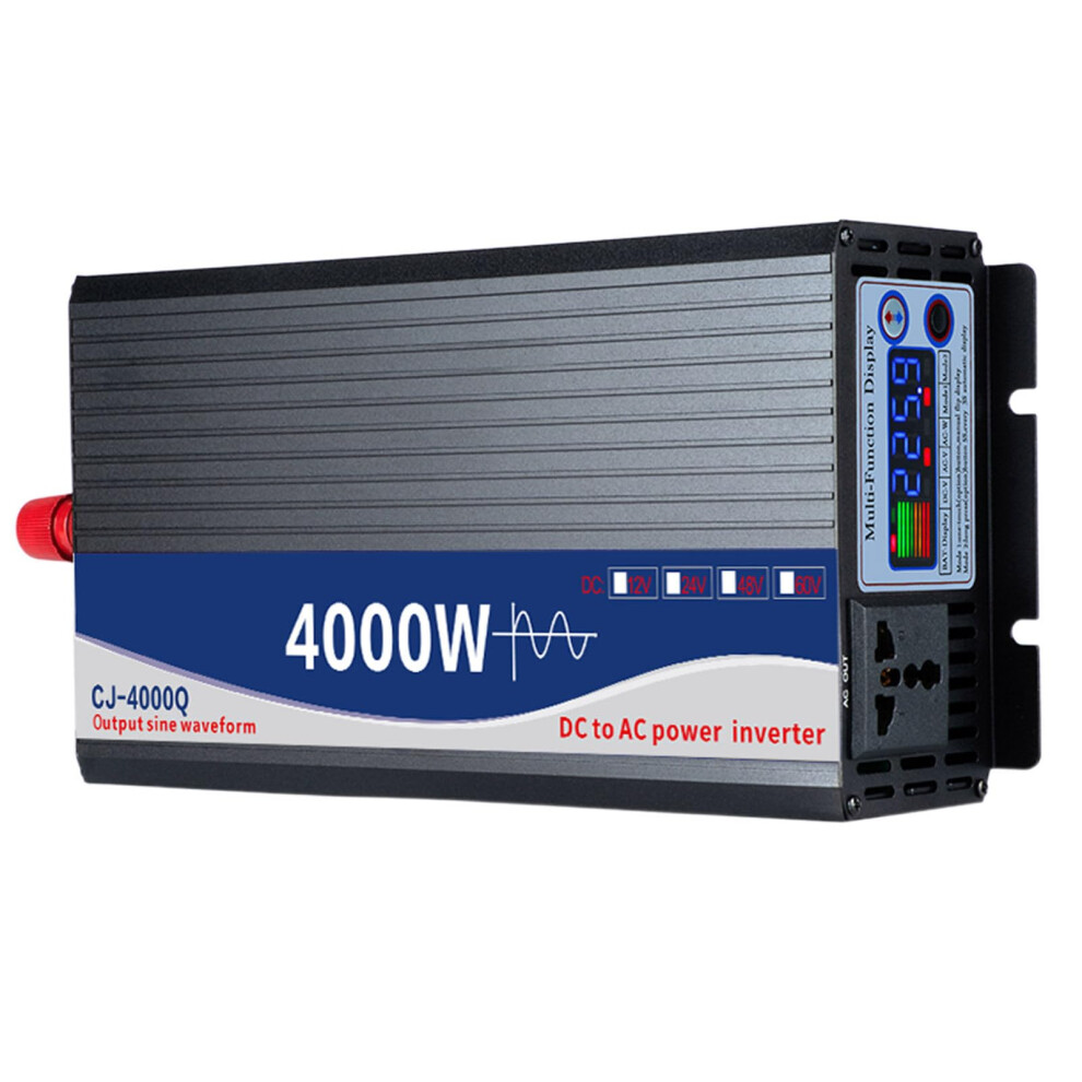 4000W Pure Sine Wave Power Inverter 48V To 220V With Display For Rv Truck Solar Off Grid 9351714750318