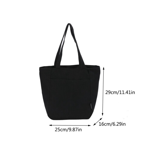 Women's Shoulder Bag Solid Color Zipper Large Capacity 1