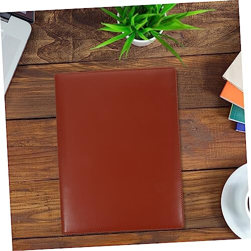 Leather Portfolio Organizer with MultiFunction Storage for Office Business Use, Unisex Professional Document Folder 1