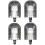 2-pack hopfällbara pedaler blå pedaler bilaterala 1