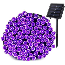 23 stop solární vánoční řetězec světel 50 LED diod 8 režimů vodotěsný řetězec
