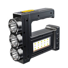 LED-ficklampa med COB-sidoljus Ljusstark och långvarig USB-laddning