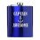 7oz rustfri stål lommelærke Captain Awesome Anchor (blå) 1