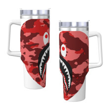 Pahar izolat în vid Bape, din oțel inoxidabil H2.0, 40 oz, cu capac și...