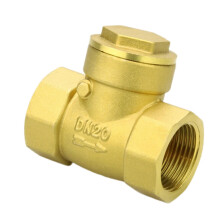 3 Inch Brass Swing Check Valve for Water Pipe, Automatic Backflow Prevention, Durable Construction