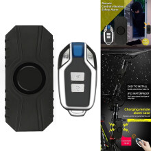 Motorcykel Cykel Stöldlarm Trådlös Fjärrkontroll Cykel1