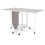 Millie Folding Cutting Table with Integral Ironing Board in White 4