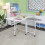 Millie Folding Cutting Table with Integral Ironing Board in White 6