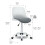 Hydraulic Folding Sewing/ Office Chair-White & Grey 6