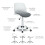 Hydraulic Folding Sewing/ Office Chair-White & Grey 7