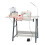 Sewing Online Small Sewing Table White with Silver Legs with Adjustable Platform 3