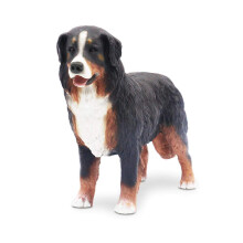 Realistic Dog Sculpture Figurine for Desk or Bookshelf Decor with Stable Base Ideal Collector Gift