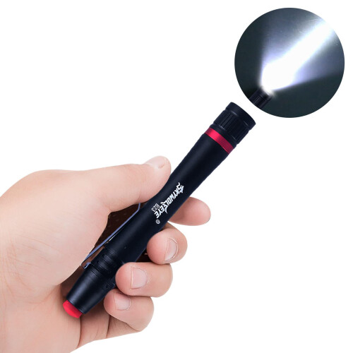 Compact Waterproof LED Flashlight with Bright Adjustable Lighting and Triple Modes Pocket Torch Black 2