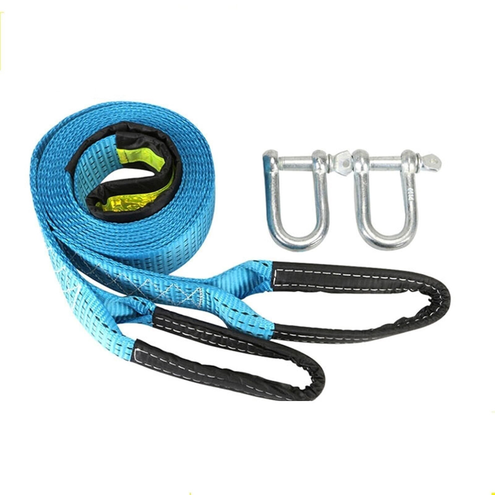 Heavy Duty Tow Strap With Hooks, Durable Polyester Car Recovery Rope For Vehicle Towing And Offroad 9351714751056